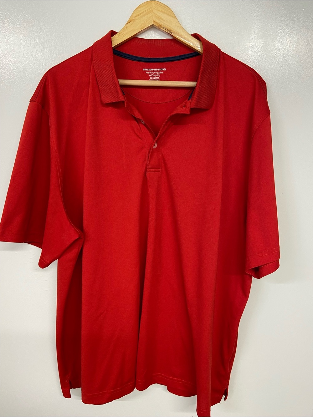 Amazon Essentials Men’s Red Polo Shirt Size XXL